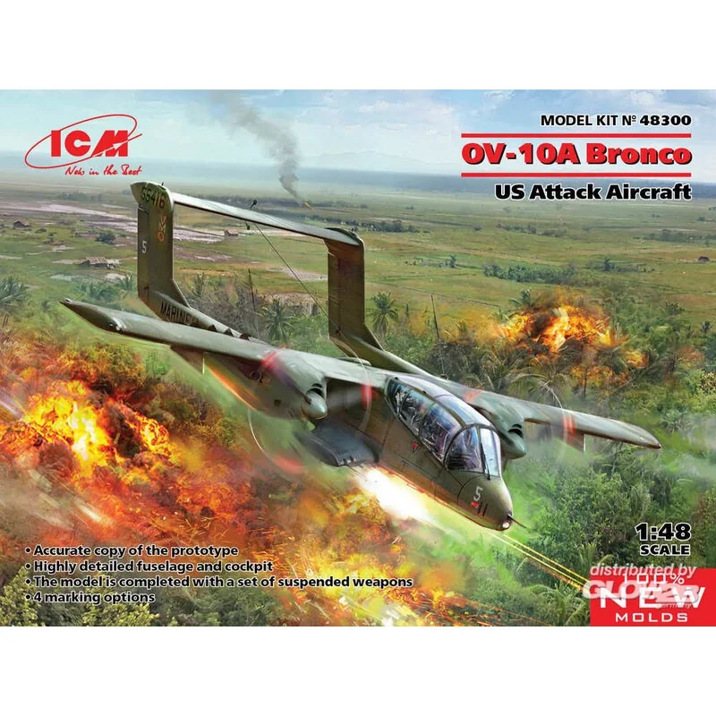 ICM OV-10 Bronco, US Attack Aircraft (100% Nieuwe Mallen)
