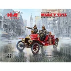 ICM Model T 1914 Brandweerwagen Met Bemanning De Set Omvat De Truck-kit Model T 1914 En Ook