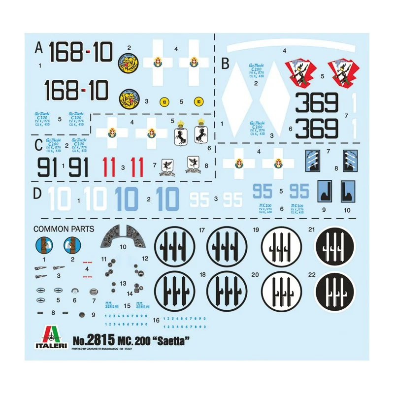 Italeri Macchi MC.200 Saetta - Afbeelding 3