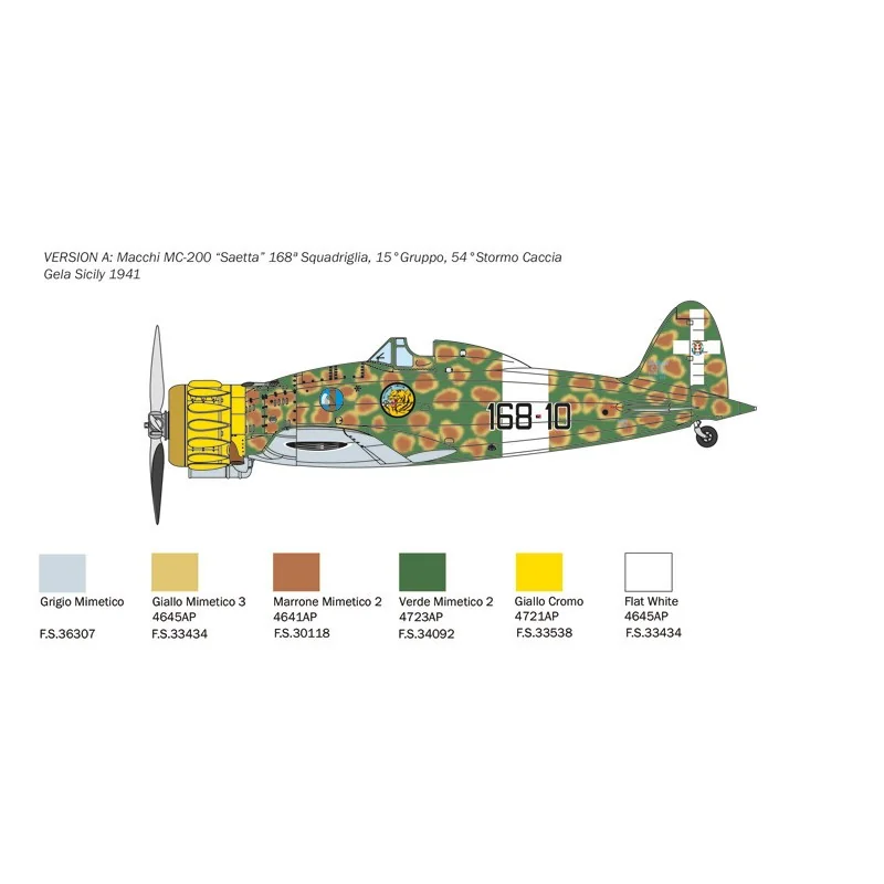 Italeri Macchi MC.200 Saetta - Afbeelding 4