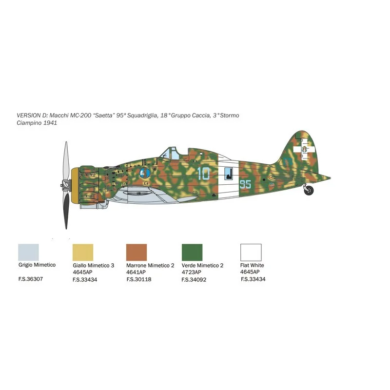Italeri Macchi MC.200 Saetta - Afbeelding 7
