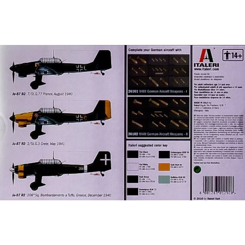 Italeri Junkers Ju 87B-2/R-2 Stuka - Afbeelding 2
