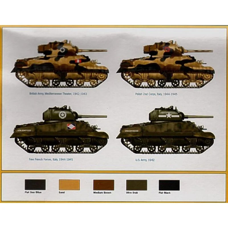 Italeri M4A2 Sherman III Includes 2 Snap Together Vehicles - Afbeelding 2