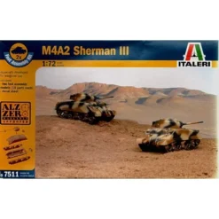 Italeri M4A2 Sherman III Includes 2 Snap Together Vehicles