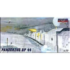 German Armoured Train. Includes Locomotive Tender And 5 Wagons. About 1 Metre Long. The Real Train Had 2 Tenders And 10 Wagons.