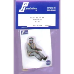 NATO Pilot 1960′s Seated In Aircraft