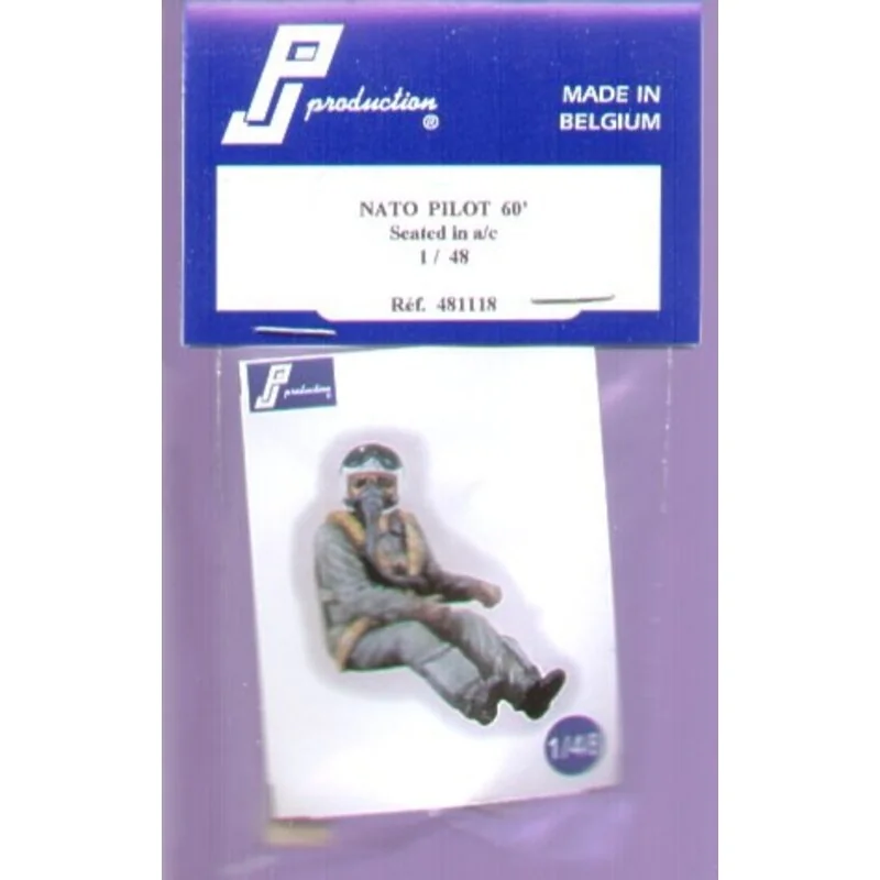 NATO Pilot 1960′s Seated In Aircraft