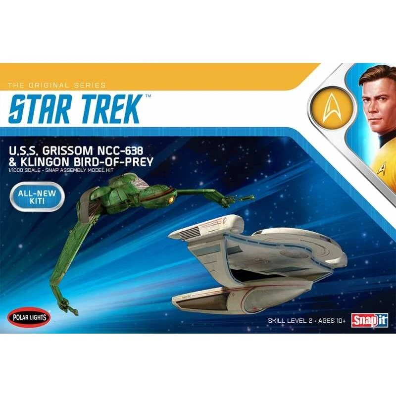 Polar Lights Star Trek USS Grissom NCC-638 / Klingon Roofvogel 'Twin Pack' Star Trek III: The Search For Spock Twin Pack