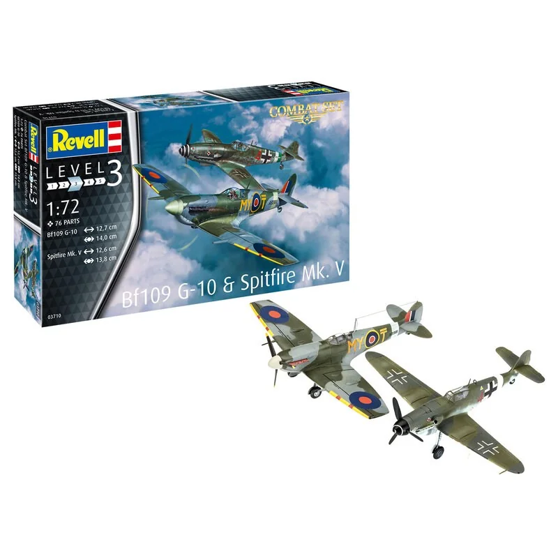 Revell GEVECHTSSET BF109G-10 & SPITFIRE
