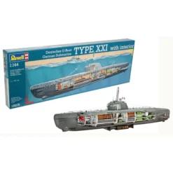 Revell U-Boat Type XXI U-2540 With Interior Detail.
