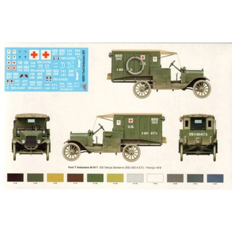 RPM Ford T Ambulans M1917 A.E.F - Afbeelding 2