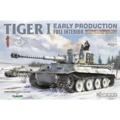 TAKOM MODEL: 1/48; Tiger I Early Production Full Interior Wittmann's Command Tiger