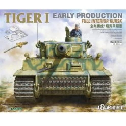 TAKOM MODEL: 1/48; Tiger I Early Production With Full Interior Kursk (Metal Barrel Included)