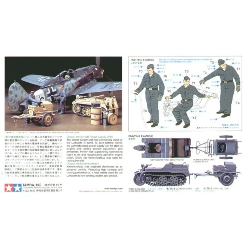 Tamiya Luftwaffe Kettenkrad With Aircraft Power Supply Unit - Afbeelding 2