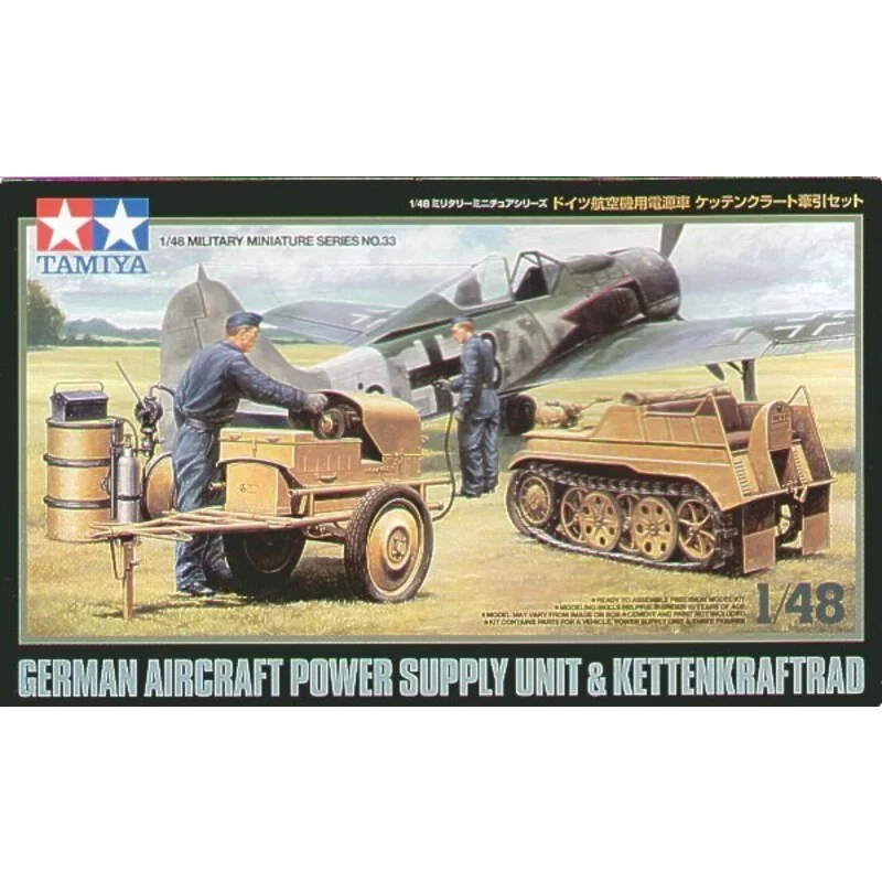 Tamiya Luftwaffe Kettenkrad With Aircraft Power Supply Unit