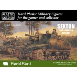 PLASTIC SOLDIER CO: 15mm British Sexton Mk2 X5