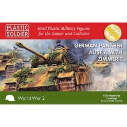 PLASTIC SOLDIER CO: 1/72nd Panther Ausf A With Zimmerit, 2 Vehicles In A Box