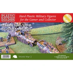 PLASTIC SOLDIER CO: 1/72 251/D Halftrack Variants Kit (4 Vehicles In A Box)