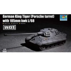 Trumpeter German King Tiger With 105mm Kwk L / 68