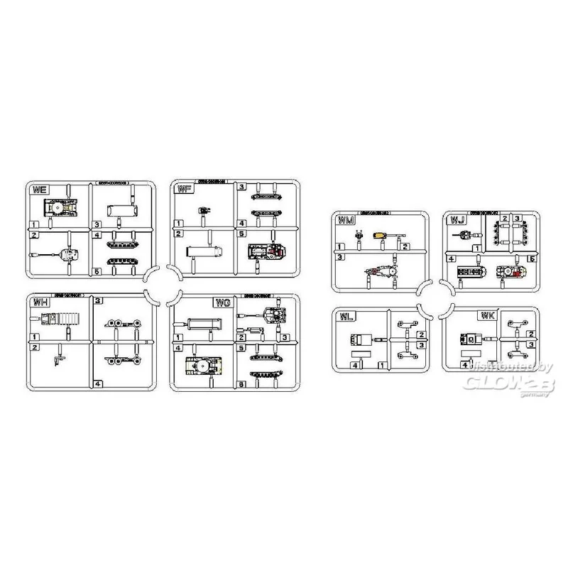 Trumpeter US Marines Armour Accessoires Bevat Elk Twee M1A1 Abrams Tanks, M60A3 Patton Tanks, AAVP-7 Amtracs, LAV-25, MTVR Heavy Trucks, M - Afbeelding 2