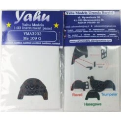 Messerschmitt Bf 109G Photoetched Instrument Panels. Coloured. Ready To Fit In A Model (JustStick) (designed To Be Used With Rev