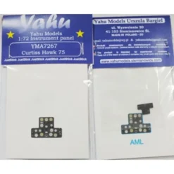 Curtiss H-75A-1/2/3/6 Hawk H-75A-4 Photoetched Instrument Panels. Coloured. Ready To Fit In A Model (JustStick) (designed To Be