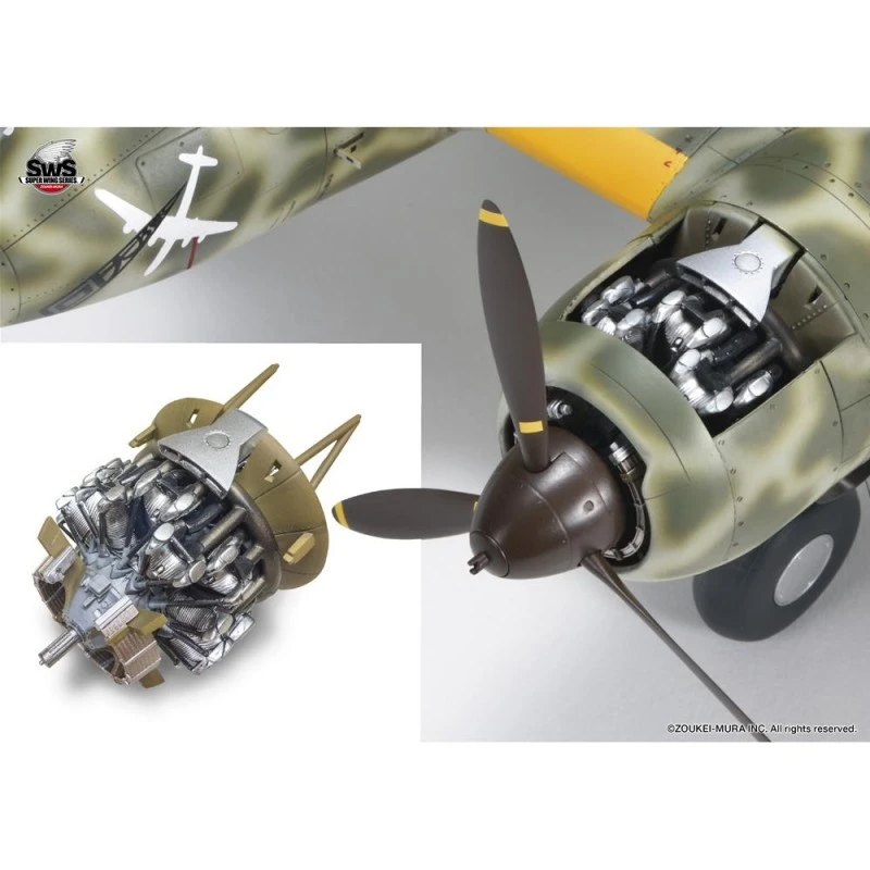 ZOUKEI-MURA: 1/32; Kawasaki Ki-45 Kai Tey Type Two Seats Fighter Toriyu - Afbeelding 3